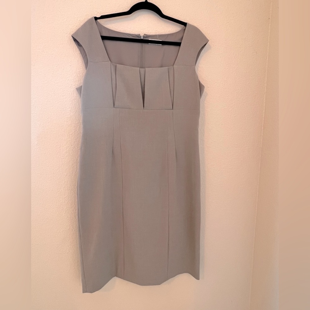 Calvin Klein Square Neck Career Dress
